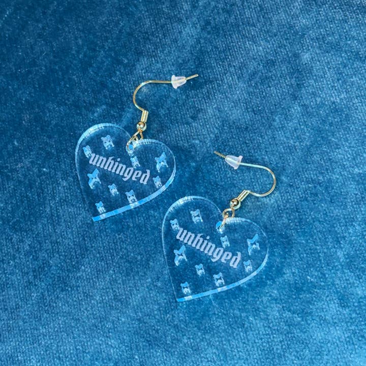 Unhinged Heart-Shaped Earrings for wholesale by femfetti