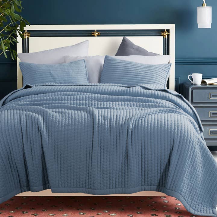 Kasentex - Wholesale Bedding Set - Quilt Bedding Coverlet Set Machine Washable Soft Lightweight