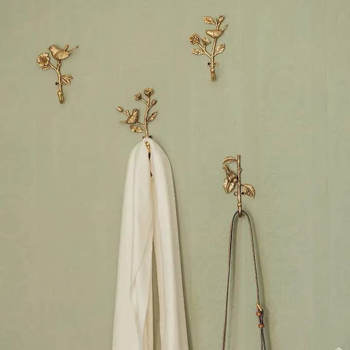 Vagabond Vintage - Wholesale Wall Hook - METAL BIRD HOOK2