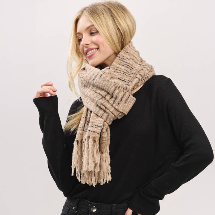 Hana - Wholesale Scarf - Women's - Multi Colors Super Soft with Fringes Winter Scarf16