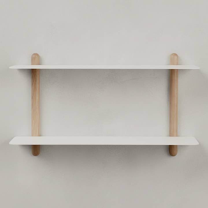 NIVO Shelf Large F - light oak / white for wholesale by Studio Nordhaven