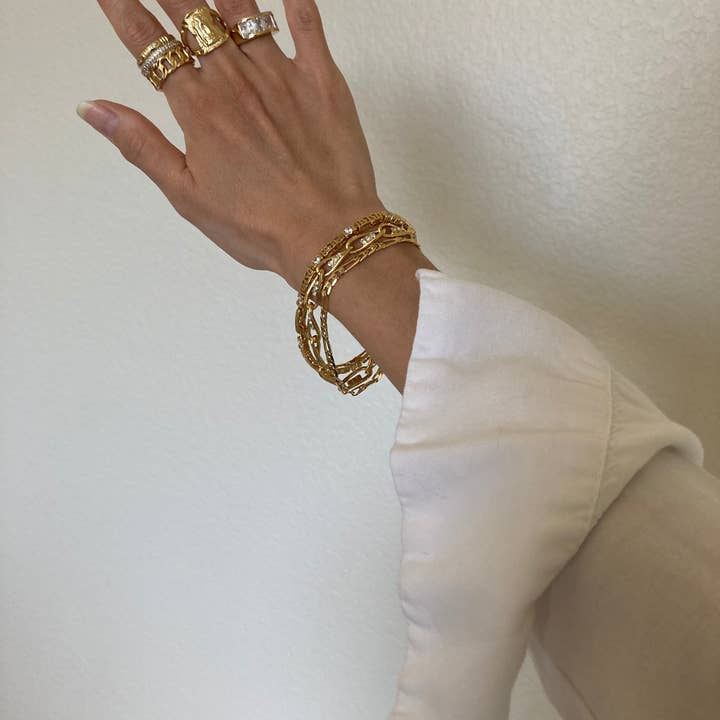 SPARROW - Wholesale Chain Ring - The Jada Chain Link Ring6