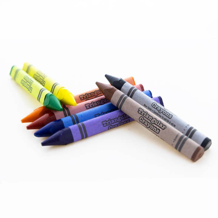 BAZIC Products - Wholesale Crayons - Kids & Baby - Premium Jumbo Triangle Crayons 8 Color5