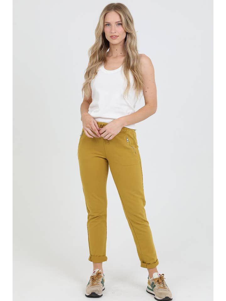 Nostalgia - Vente Pantalon d'intérieur/de jogging – femme - JOGG DE JOGGING EN TISSU ÉPONGE NP746-ASIS AVEC LIEN À NOUER SUR LE DEVANT ET POCHE ZIPPÉE17