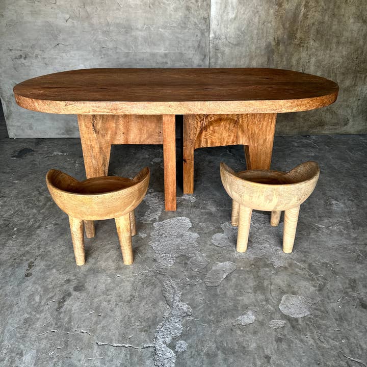 Office Objets - Wholesale Coffee Table - Massive mango wood table 2m10x1m