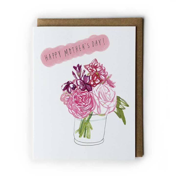 Honeyberry Studios - Vente Carte pour la fête des Mères - Carte de vœux pour la fête des mères Pink Blossoms0
