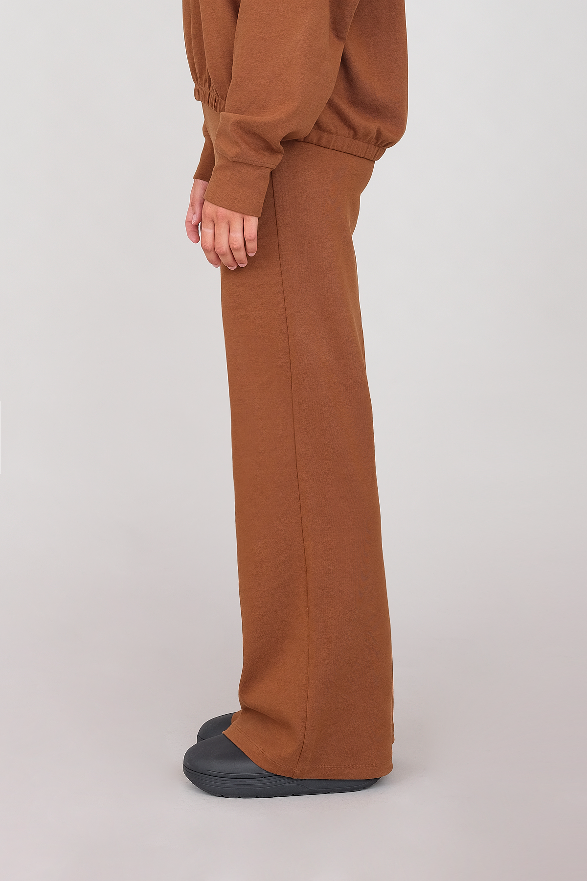 Peanut PALAZZO INTERLOCK PANTS for wholesale on Faire2