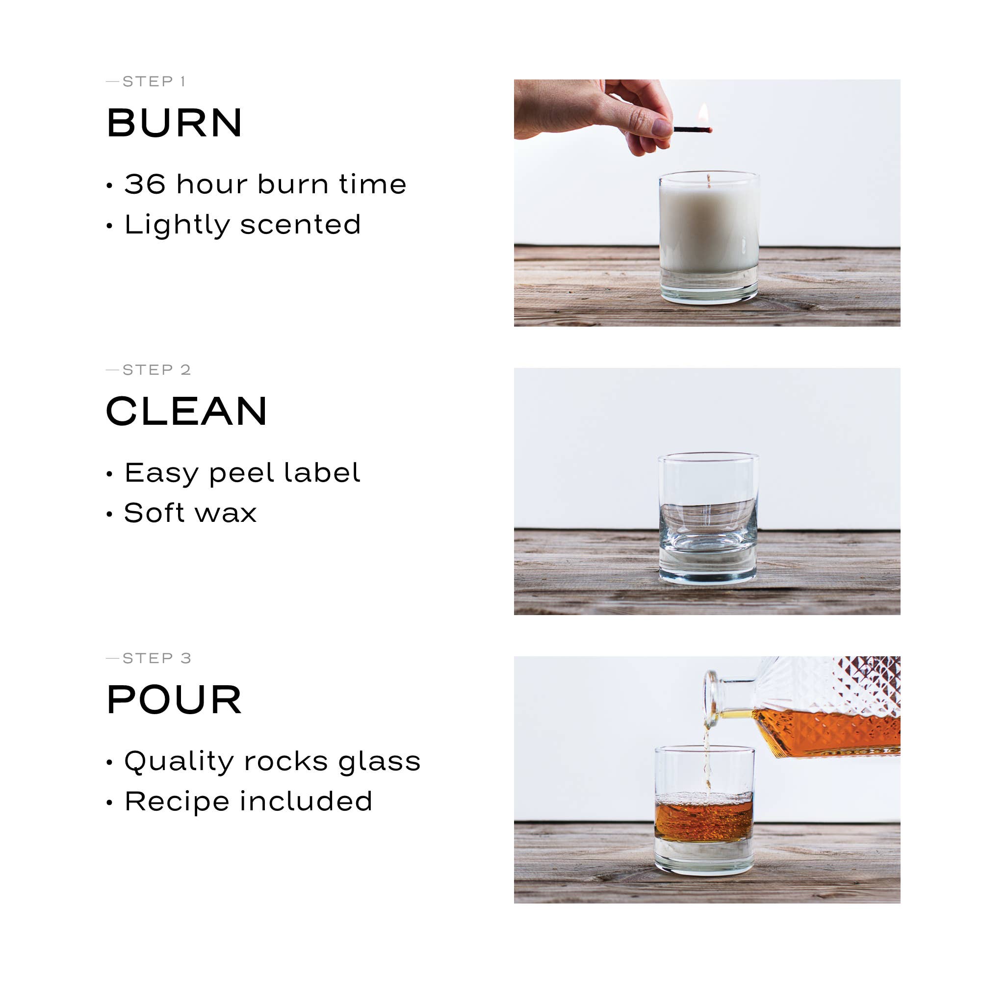 Wixology Candle Company - Wholesale Jar/Filled Candle - Bourbon Ball Chocolate Candle - Reusable 7oz Rocks Glass4