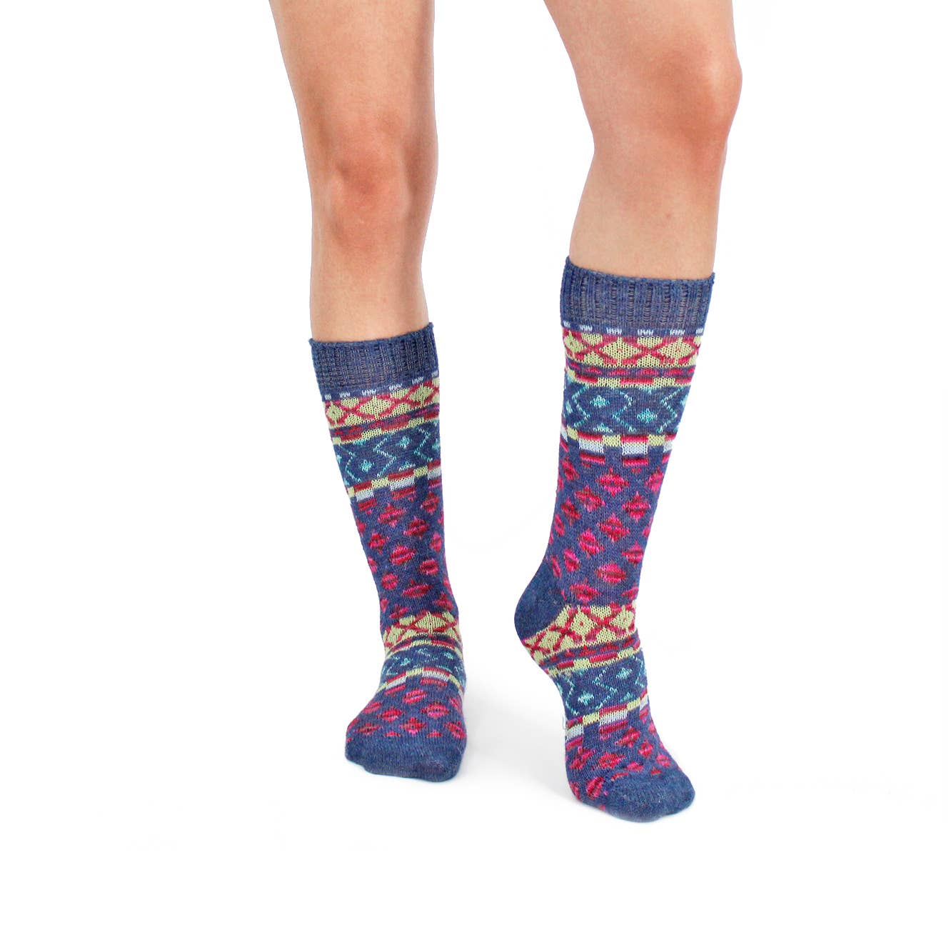 Lanart Alpaca - Wholesale Socks - Unisex - Degas Denim Unisex Baby Alpaca Art Socks3