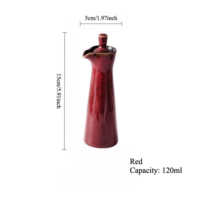 Gohobi （We cover U.S. import duties） - Venta al por mayor Dispensadores de aceite/vinagre - Botella de condimentos de cerámica japonesa Gohobi con cambio de horno0