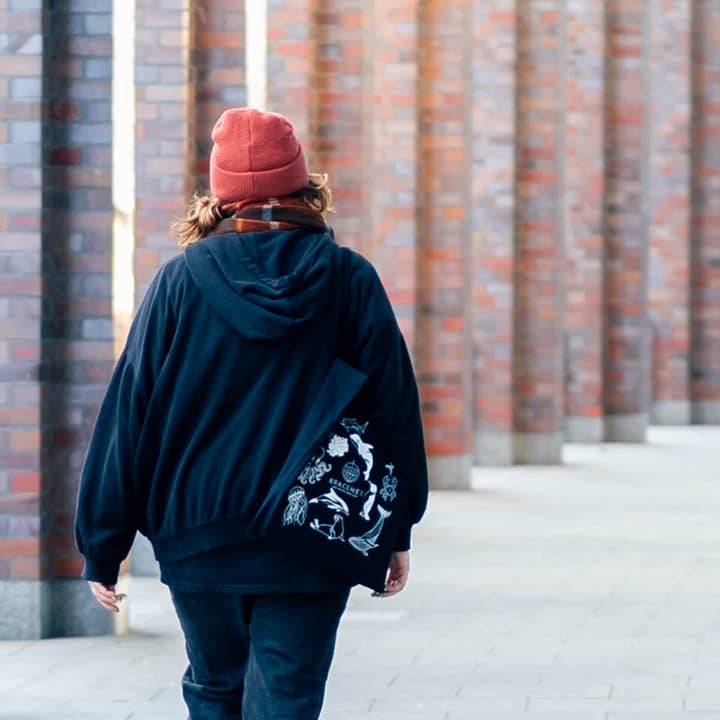 BRACENET - Wholesale Tote Bag - Unisex - Marine animals pouch2