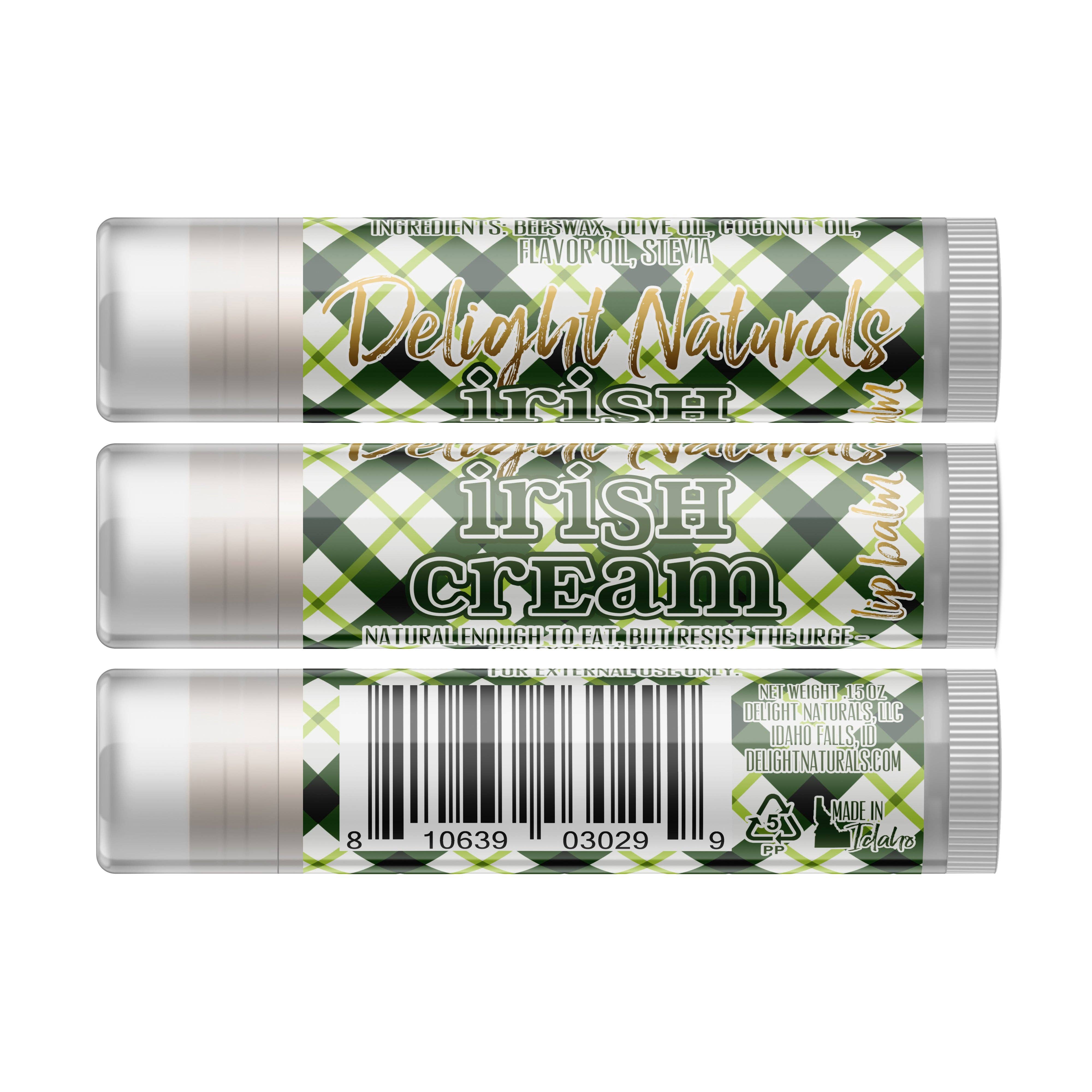 Delight Naturals - Wholesale Lip Balm - Irish Cream Lip Balm1