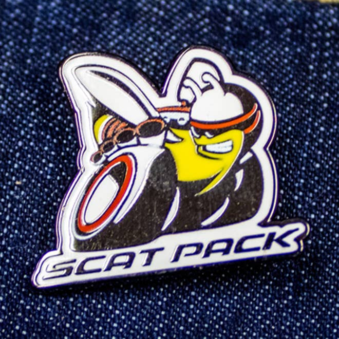Enamel Pin - Dodge Scat Pack for wholesale by Detroit Shirt Co.