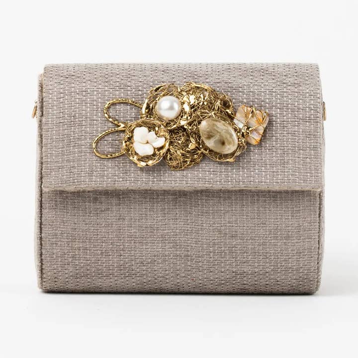 Mini Treasure Rigid Bag Light Gray Stones for wholesale by ACUS