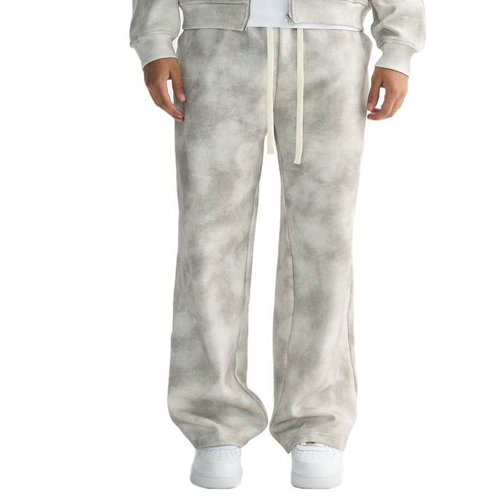 Floral Gray Casual Vintage Straight-Leg Sweatpants for Men for wholesale on Faire3