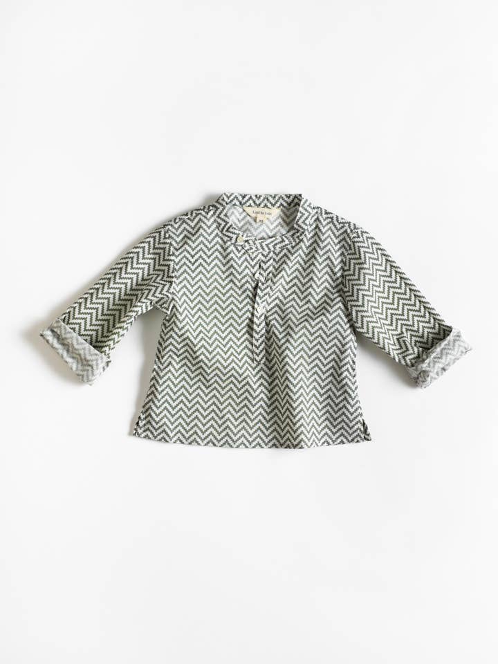 Don, Zig-zag vert-gris pour la vente par littl by lilit