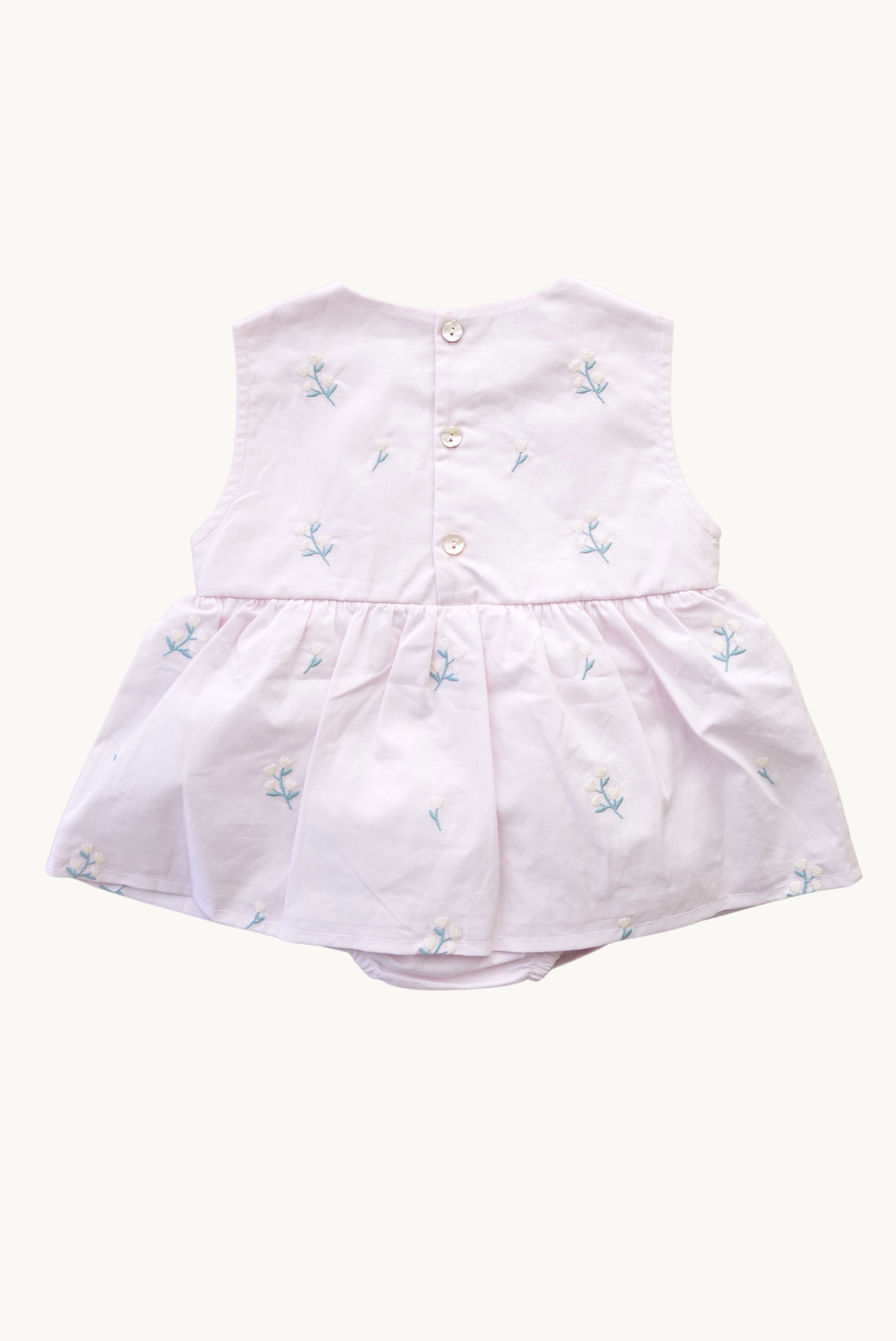 Eli & Nev (we cover U.S. import duties) - Wholesale Jumpsuit - Baby - Baby Flower Embroidered Romper 100% Cotton OEKO-TEX10