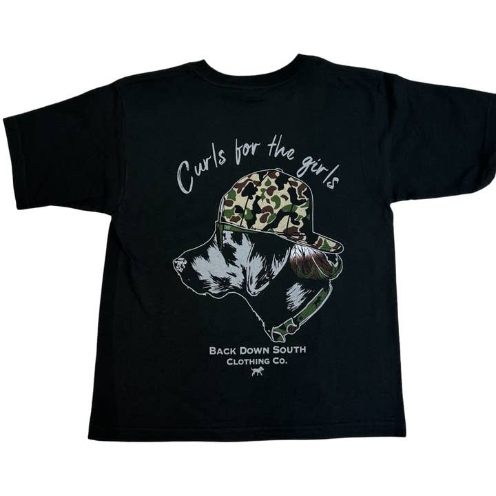 Curls For The Girls - Black SS (YOUTH) for wholesale by Back Down South Clothing