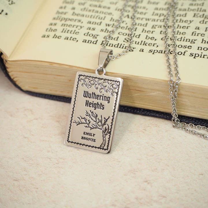 LiteraryEmporium - Wholesale Pendant/Charm Necklace - Wuthering Heights Book Necklace5