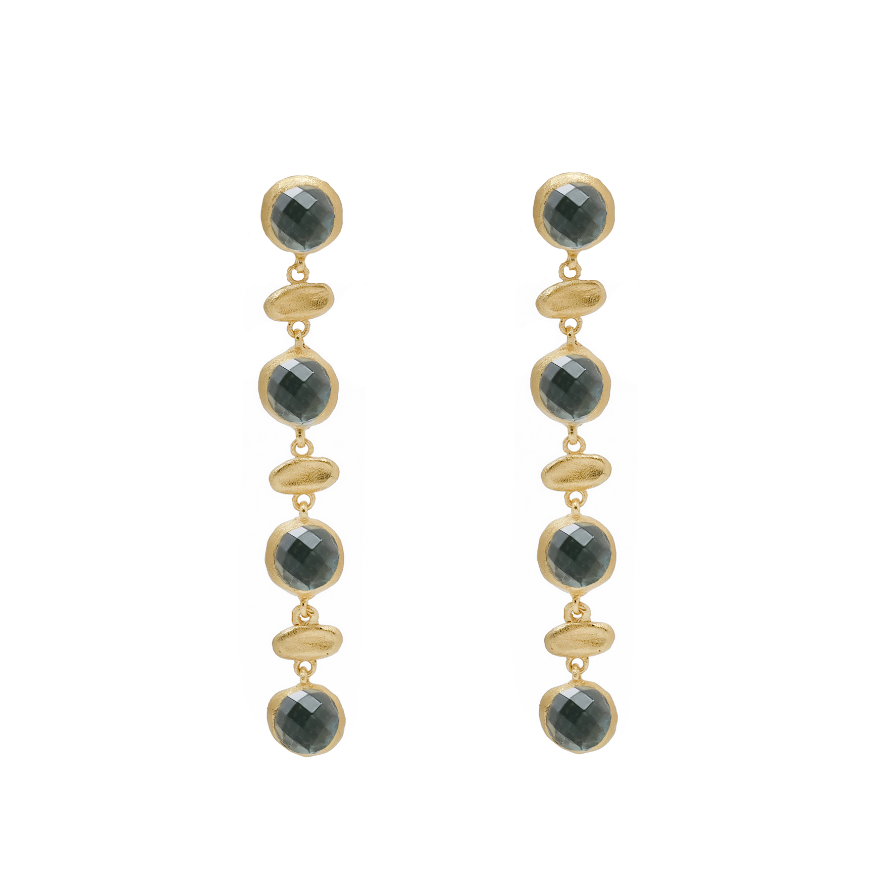 Marcia Moran - Wholesale Dangle Earrings - Fila Drop Stone Earrings3