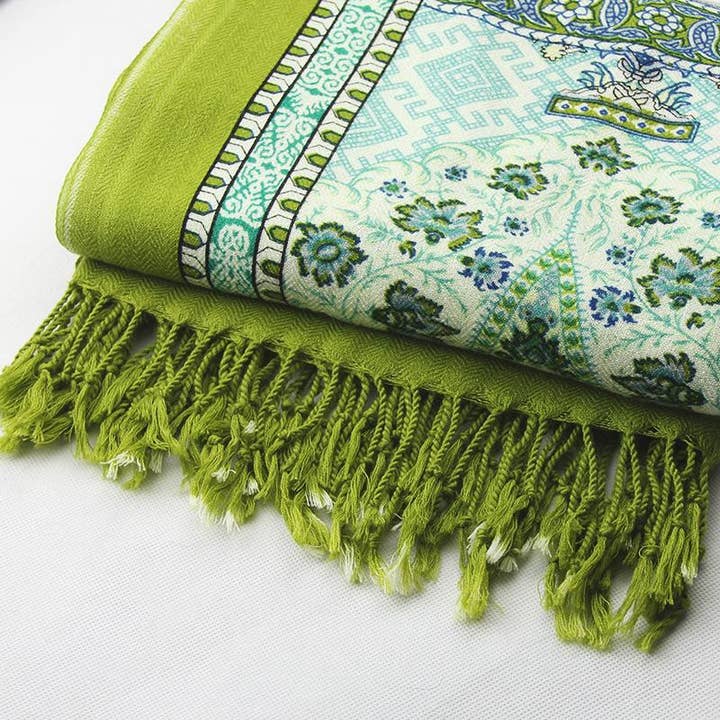 Chal de lana del bosque de jade para venta al por mayor de Scarflings