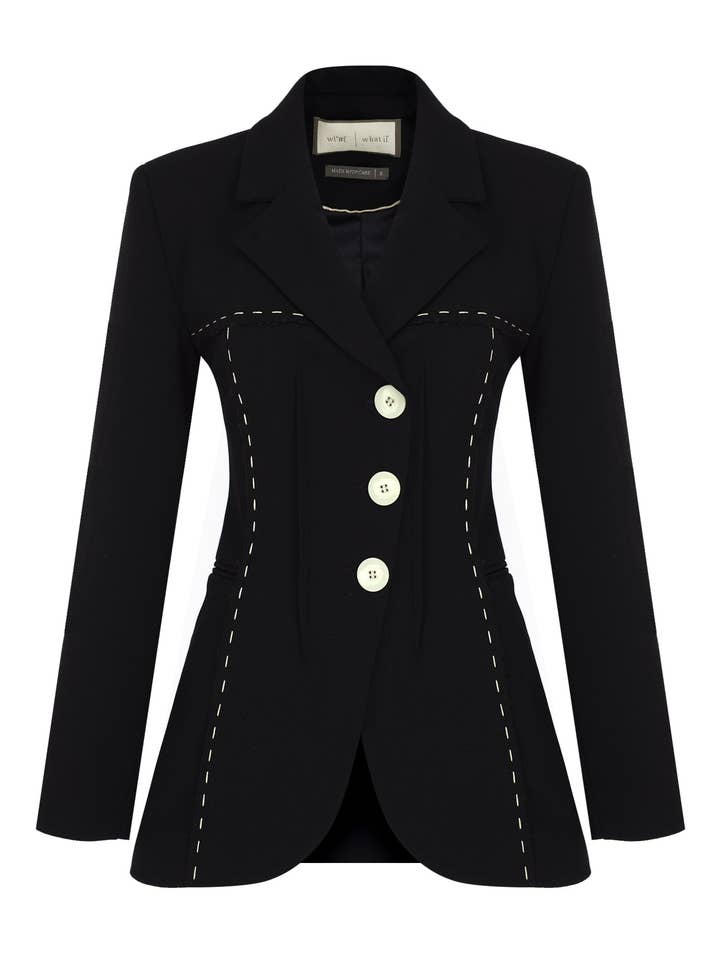 Isolde Ters Dikişli Şık Ceket for wholesale by WHAT IF