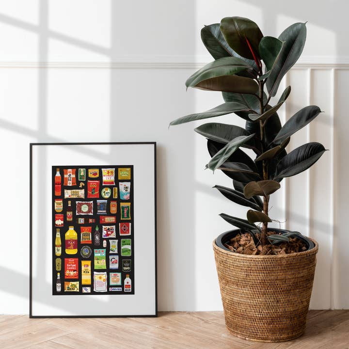 Bea Baranowska Illustration - Wholesale Art Print - Chinese Food Larder Print4