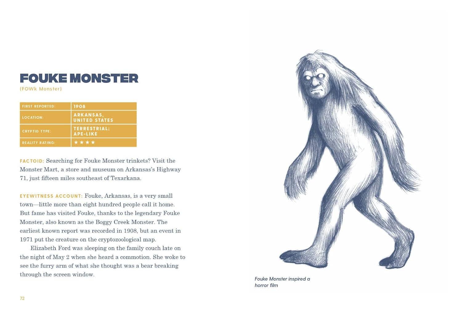 Blue Star Press - Wholesale Folklore & Mythology - Cryptid Creatures: A Field Guide to 50 Fascinating Beasts2