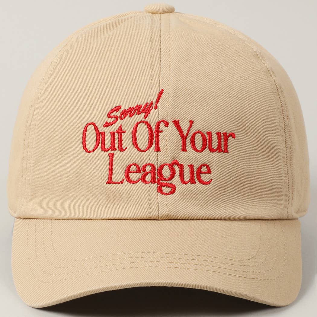 Fashion City - Vendita all'ingrosso Cappellino da baseball - Unisex - Berretto da baseball ricamato Sorry Out Of Your League16