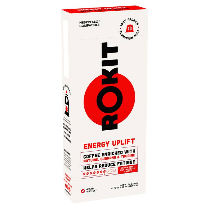 Dosettes Energy Uplift Coffee compatibles Nespresso - 10 dosettes pour la vente par Rokit Health