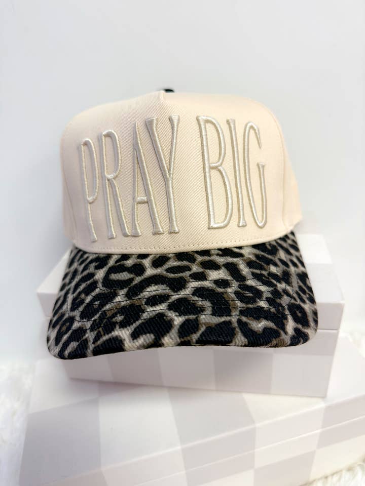 Pray Big Embroidered Hat for wholesale by Hart and Hollow