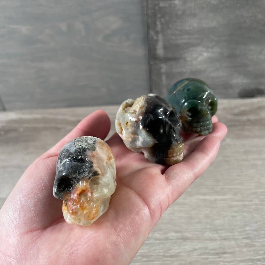 Keystone Crystals - Wholesale Spiritual Stone/Crystal - Assorted Gemstone Skull Figurines – Crystal Carvings in Bulk7
