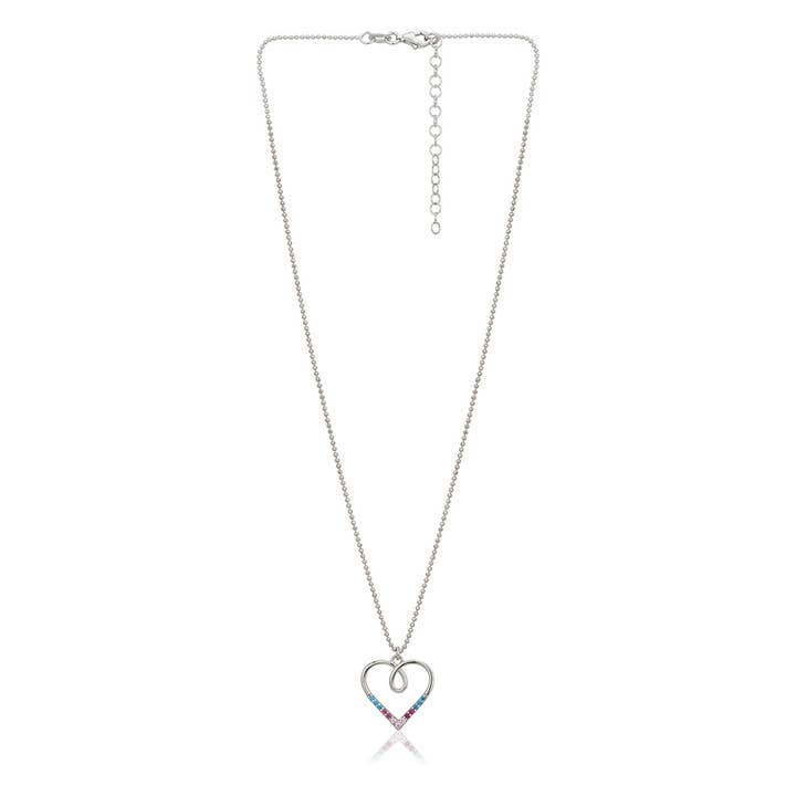 Colorful Heart Pendant on Necklace for wholesale by Vanbelle