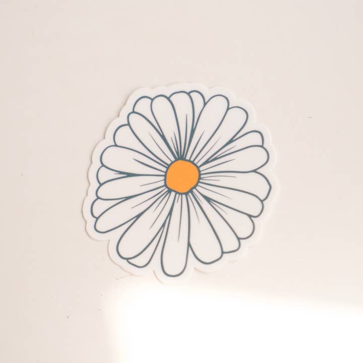 Daisy Flower Sticker for wholesale by Daisy Market Co. by Kelsey Haver Designs