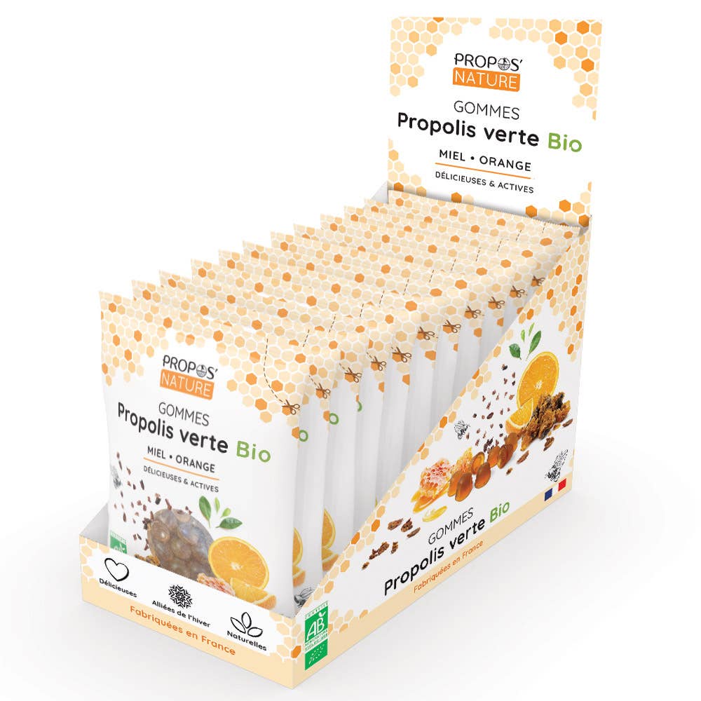 Propos'Nature – Gomas por atacado – Pastilhas de Própolis Verde e Mel Orgânico para Dor de Garganta - 45 g8