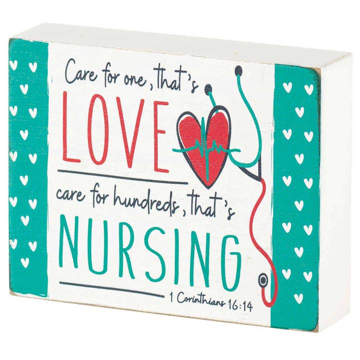 Ttop Plk Nurse Care For One Mdf Wd 3"H for wholesale by Cottage Garden