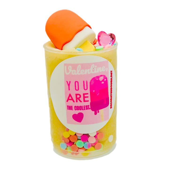 Decorated Dough - Wholesale Putty/Slime - Kids - Valentine's Play Dough Push Pops