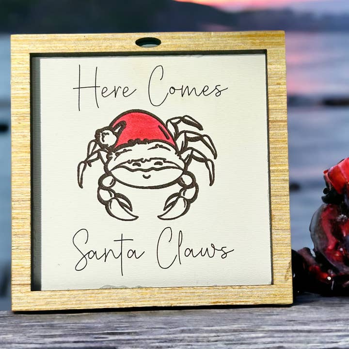 Wackadoodles - Wholesale Ornament - Santa Crab Ornament | Christmas 20250