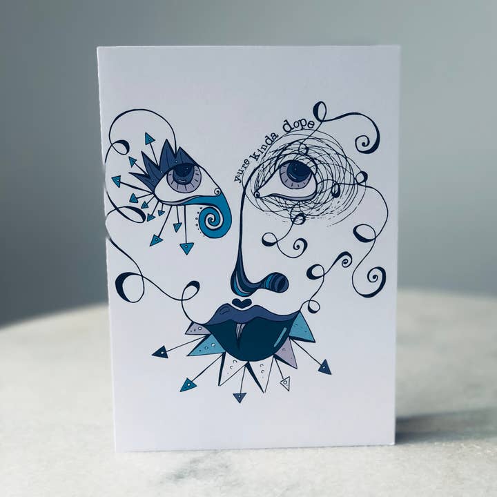 You're Kinda Dope Greeting Card for wholesale by Stoodles