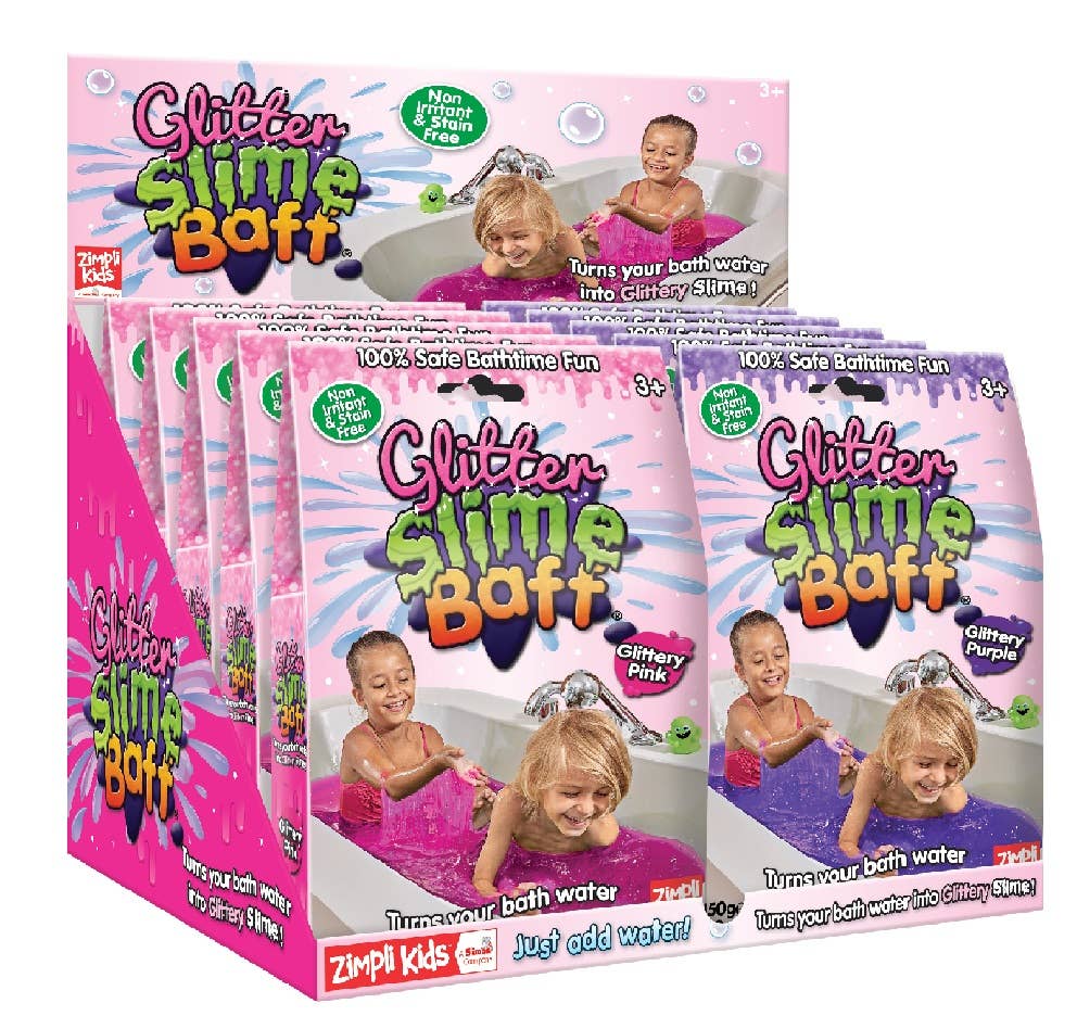 Zimpli Kids – wholesale Bath toy – Baby – Zimpli Bio Glitter Slime Baff Kids Sensory Bath Toy