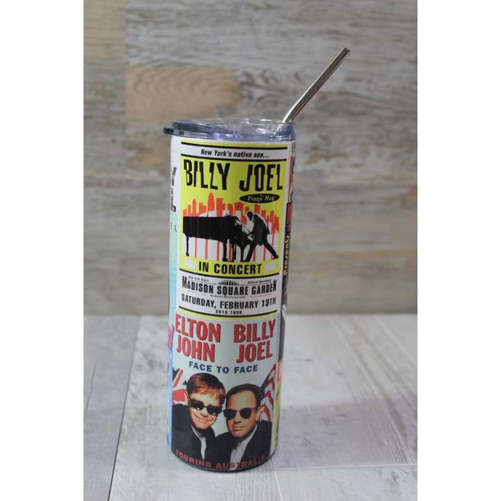 Billy Joel concertposter 20oz roestvrijstalen beker voor wholesale door Raven Design
