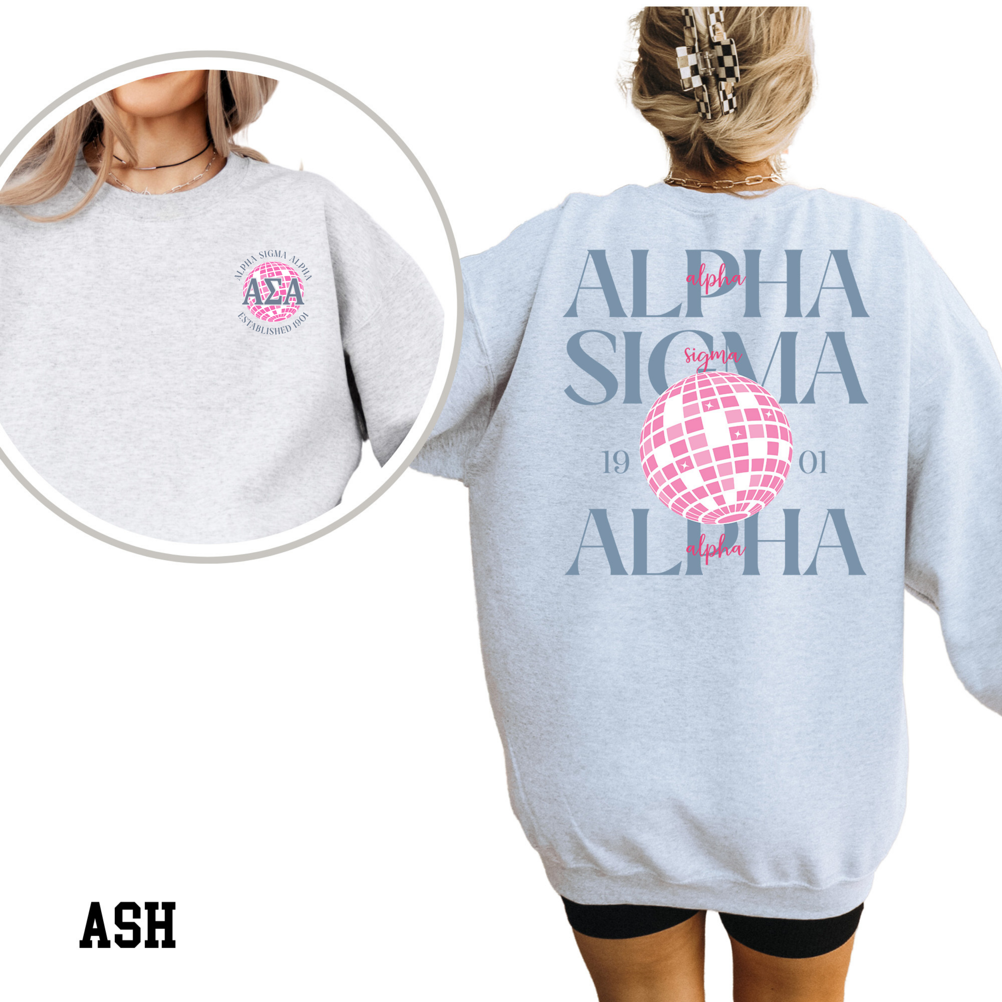 Kite and Crest - Wholesale Graphic Sweatshirt - Women's - Disco Sorority Sweatshirt5