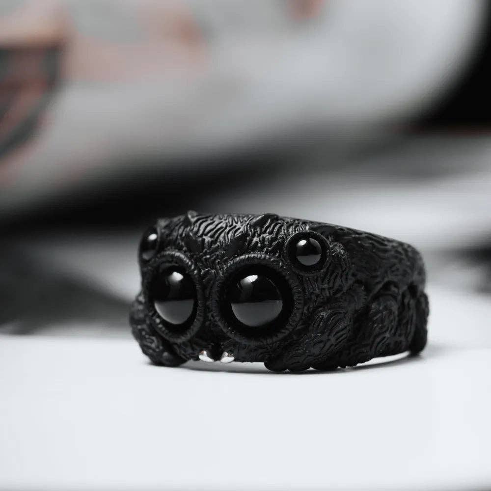 Coppertist.wu - Wholesale Cocktail/Statement Ring - Jumping Spider Ring 【Ship in 4 Weeks】2