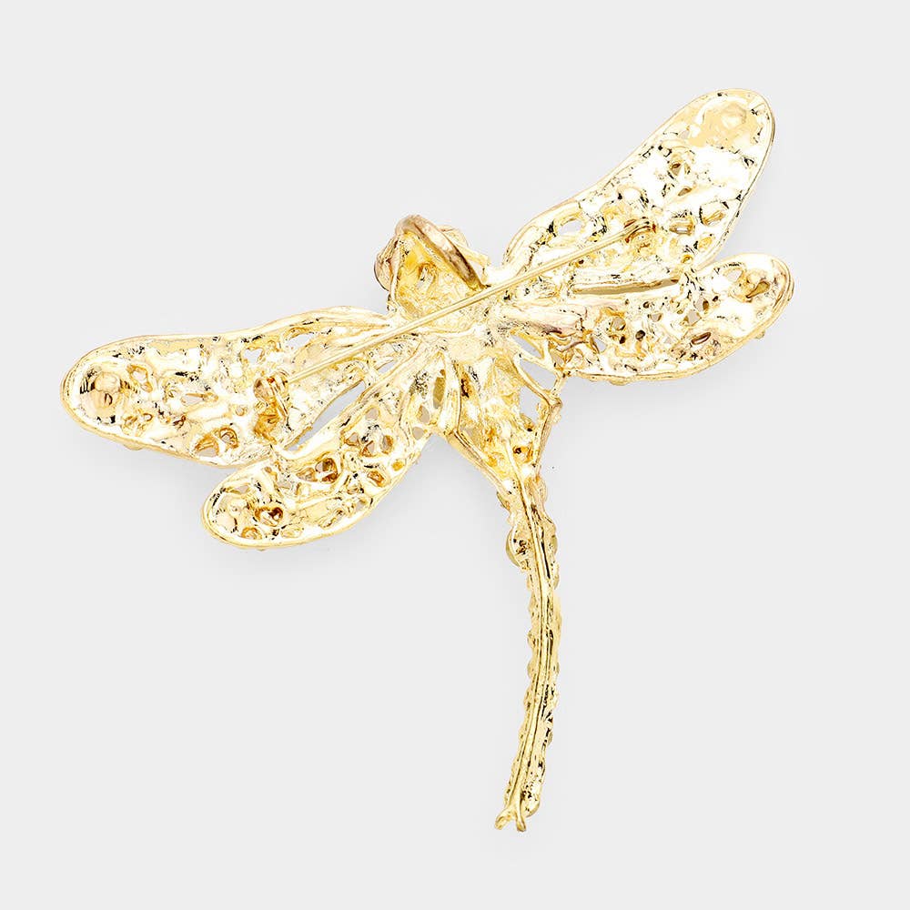 Sensibling Corp. - Wholesale Brooch - Crystal Rhinestone Dragonfly Brooch / Pendant4