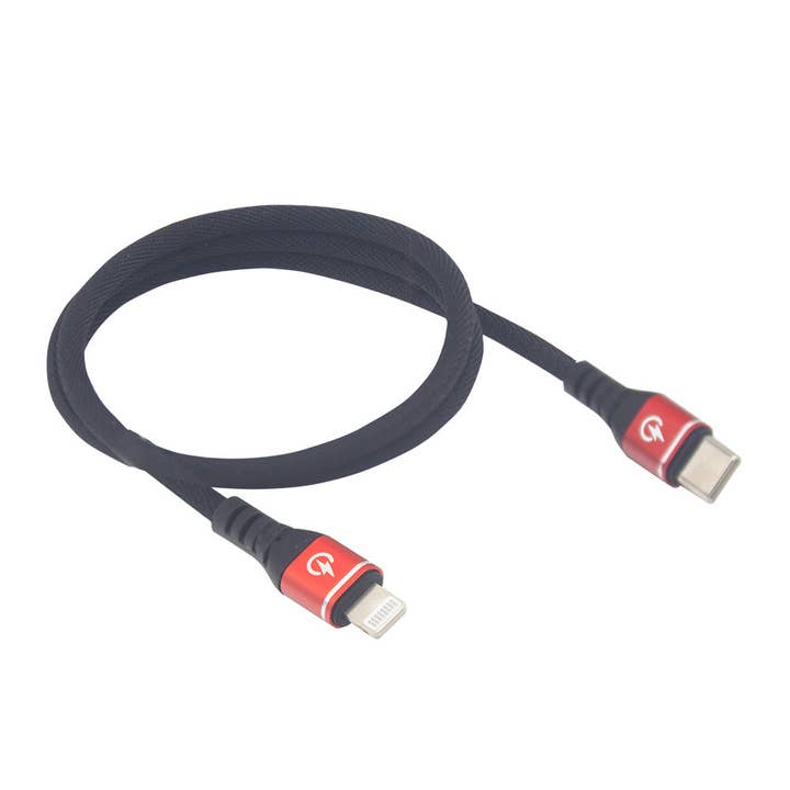 24" High Performance Phone Charging Data Cable male USBC to male Lightning for wholesale by RidePower