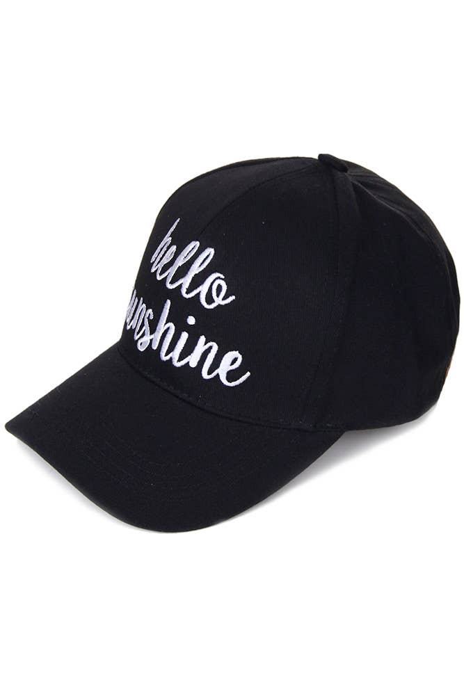 Hana - Wholesale Baseball Cap - Women's - C.C HELLO SUNSHINE Embroidered Baseball Cap16