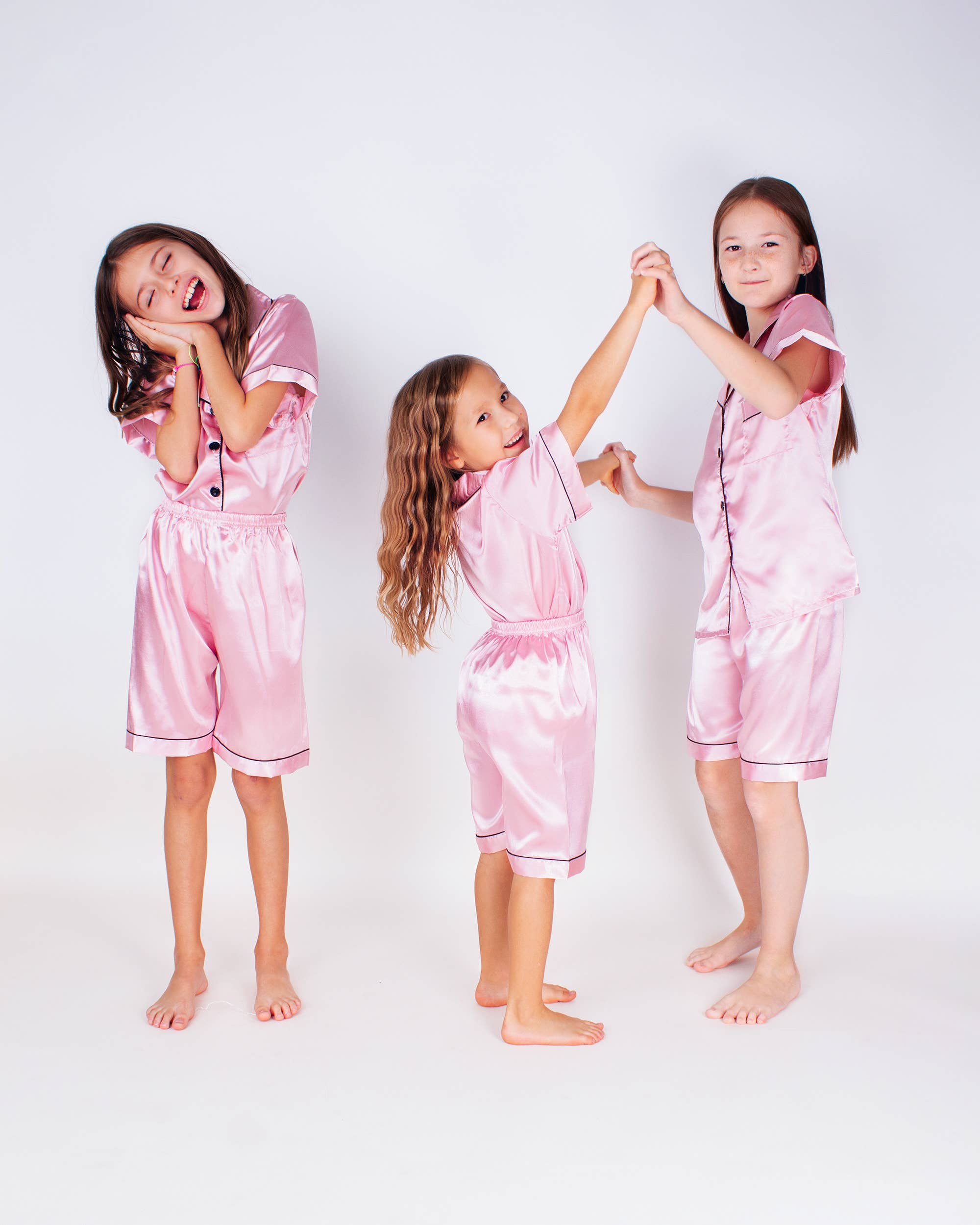 Sisters G Kids – wholesale Sleepwear set – Kids – Short Satin Pajamas for Kids10