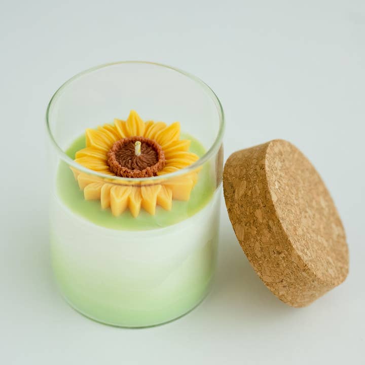ZOETSTUDIO - Wholesale Jar/Filled Candle - Sunflower Soy Blend Candle | 8.5 oz candle