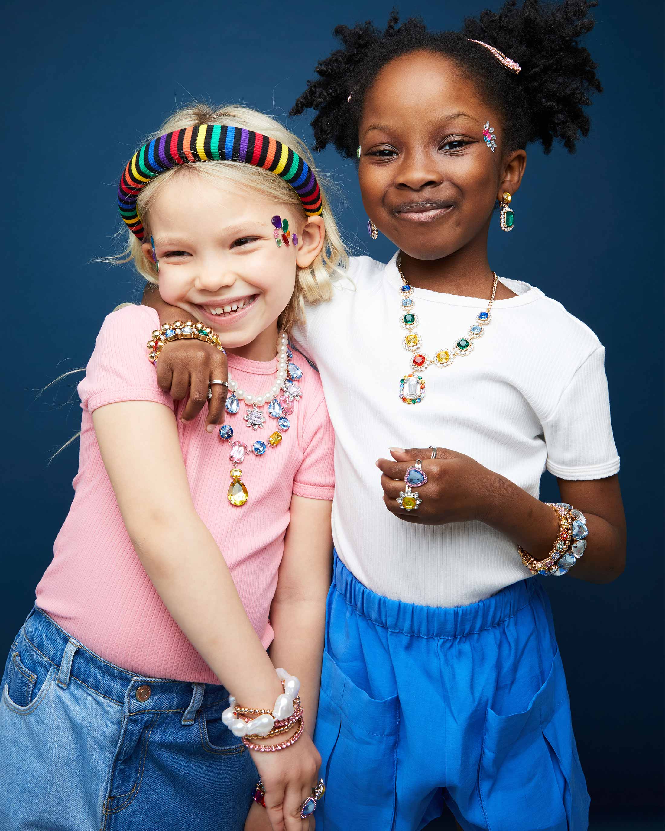 Super Smalls - Wholesale Jewelry Set - Multi-colored Gem Necklace Set3