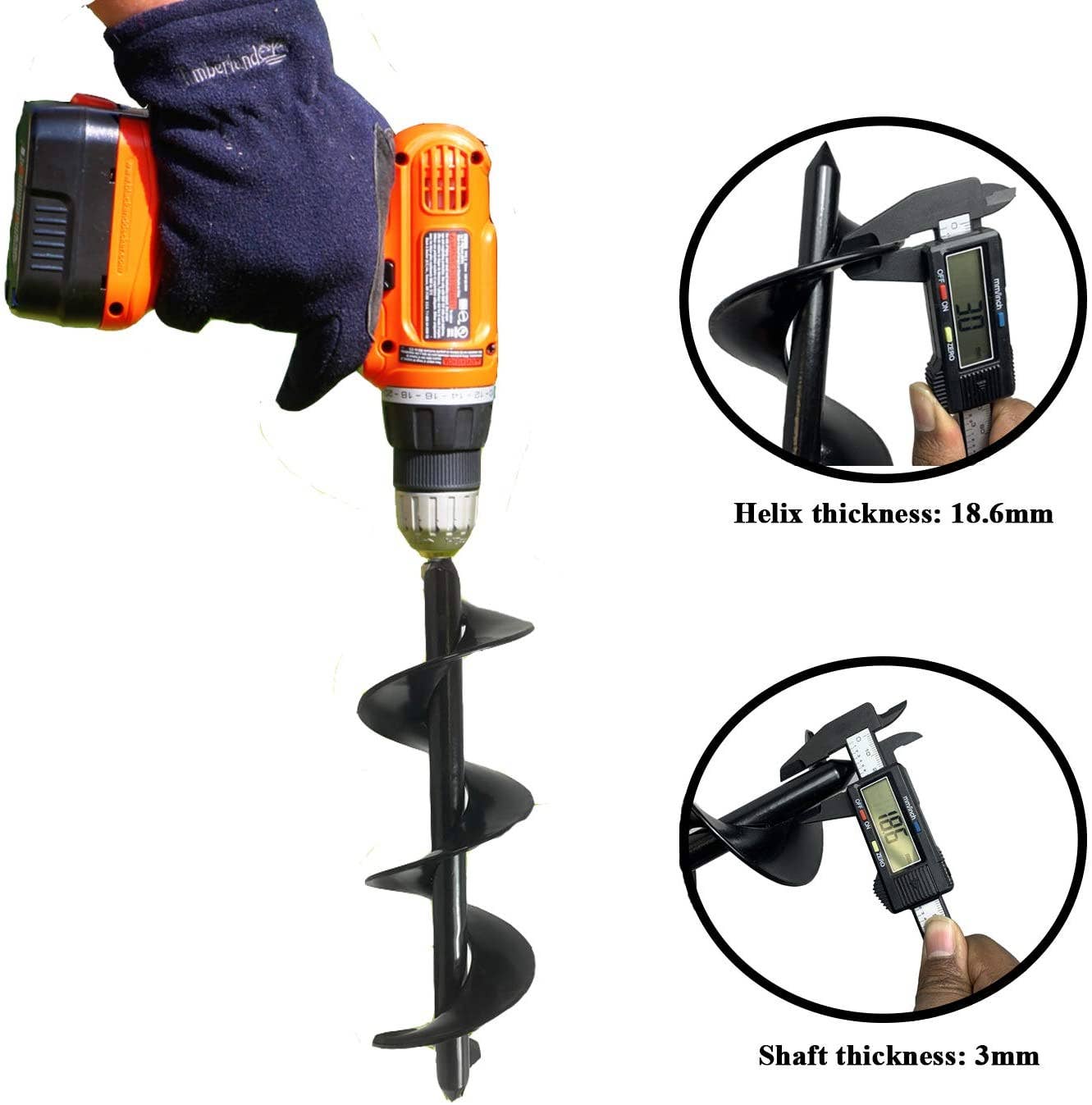 Ashman Online - Wholesale Garden Tool - Ashman Auger 12 inch 2 Pack. Garden Plant Flower Bulb Auger6